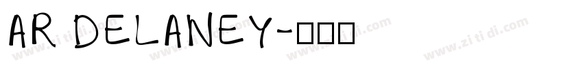 AR DELANEY字体转换